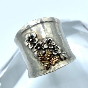 Sterling Silver Bee Ring